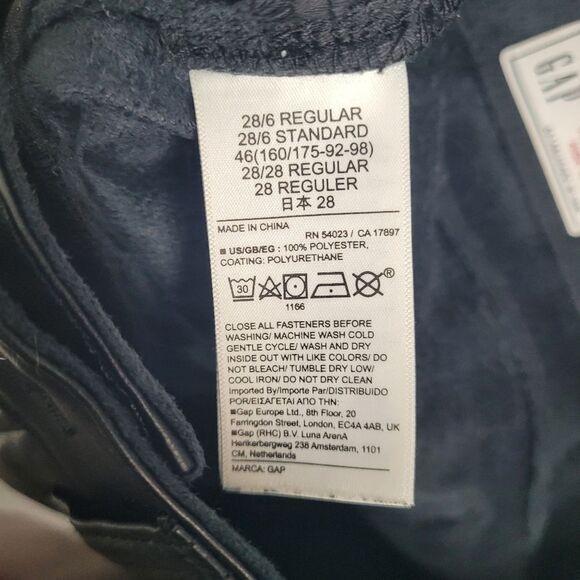 GAP High Rise Vegan Leather Vintage Slim Pants edgy chic ankle size 6 - Picture 6 of 9